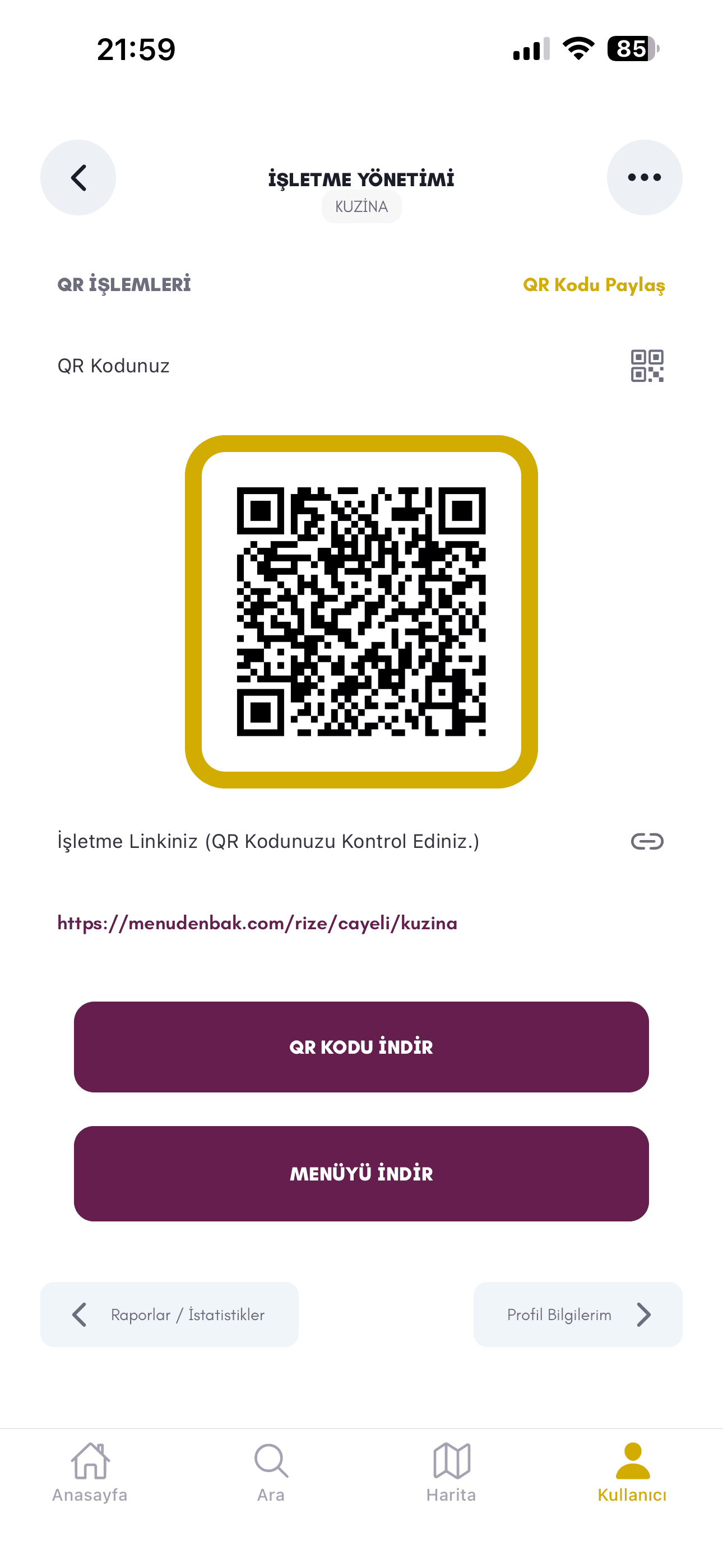 QR Kod İşlemleri