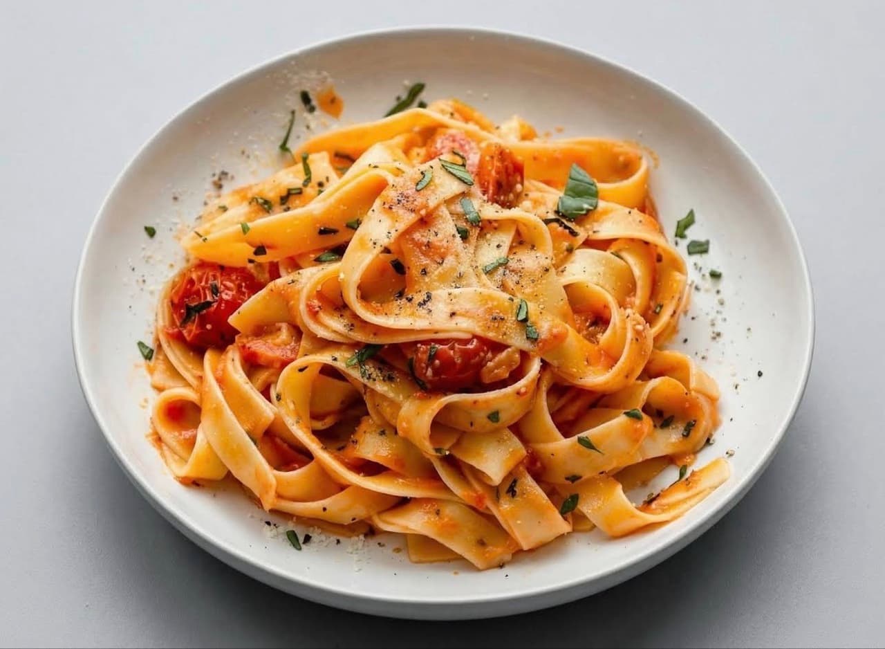 Napoliten Soslu Fettuccine